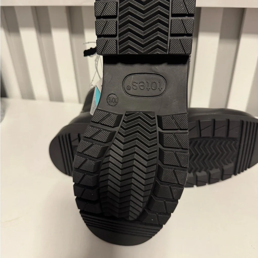 totes Black Men’s Waterproof Rain & Snow Ankle Boots